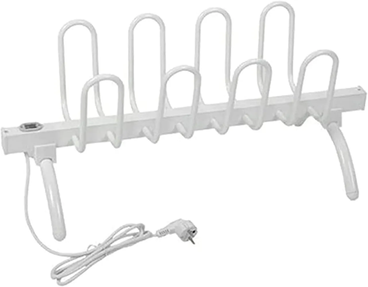 Electric Shoe Dryer with Switch, Heated Towel Rack, Floor-Standing Dry Shoe Rack, Portable Heated Drying Rack for Shoes Boots Socks Gloves