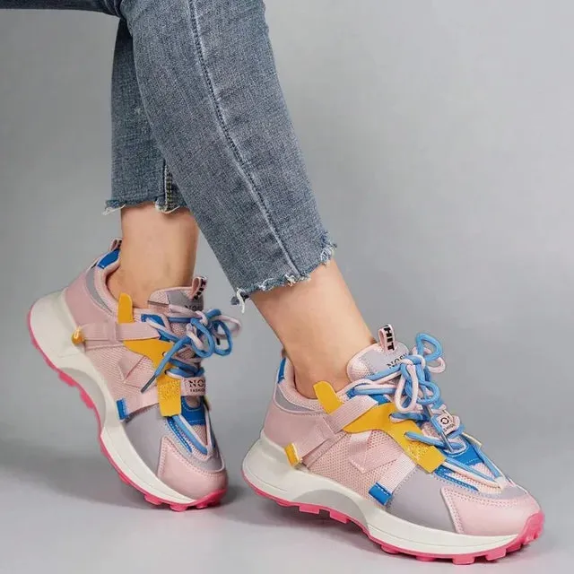 Elegant platform sneakers