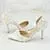 Elegant Vintage Pointed-Toe Wedding Pumps with Pearl Lace and Tassel Accents