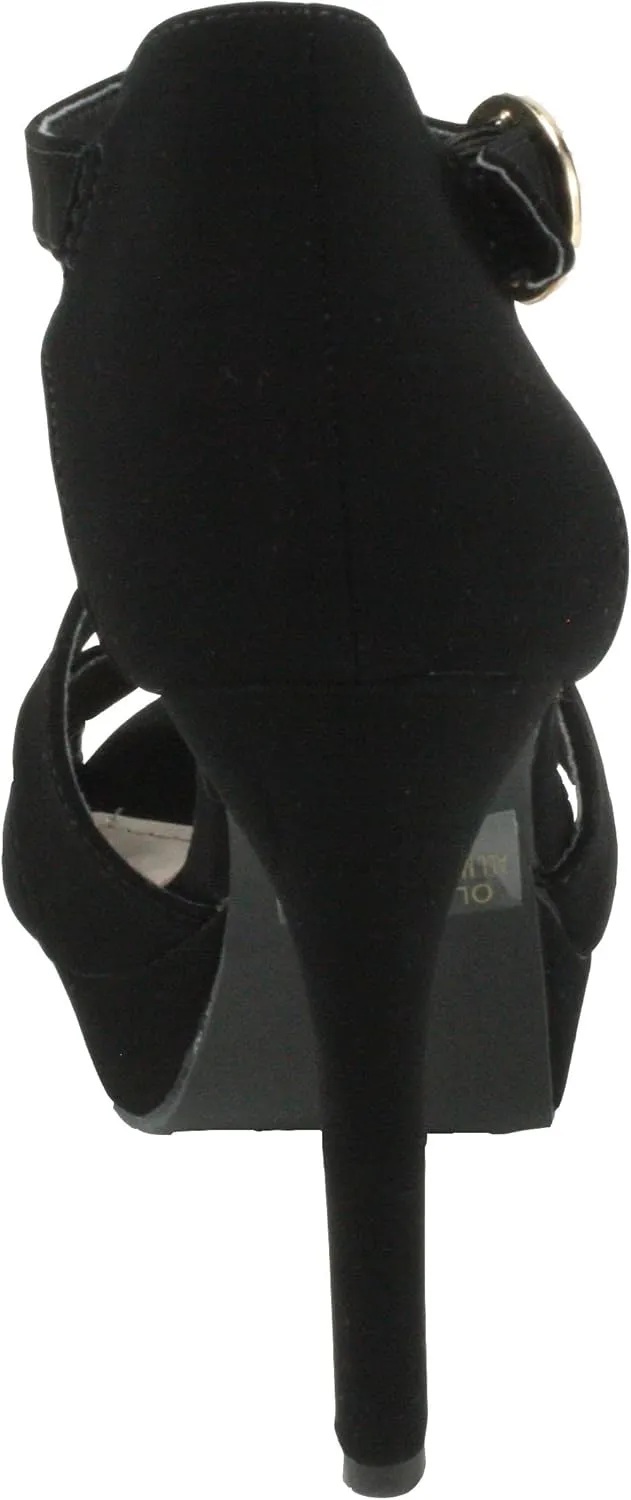ELEGANT Women's Olena-1 Adjustable T-Strap Platform High Heels Dress Pumps