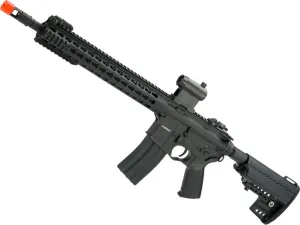 Evike Airsoft - CYMA Sport Metal K.eymod M.4 AEG w/K.eymod Han.dgu.ard (Model: 14" Rai.l)