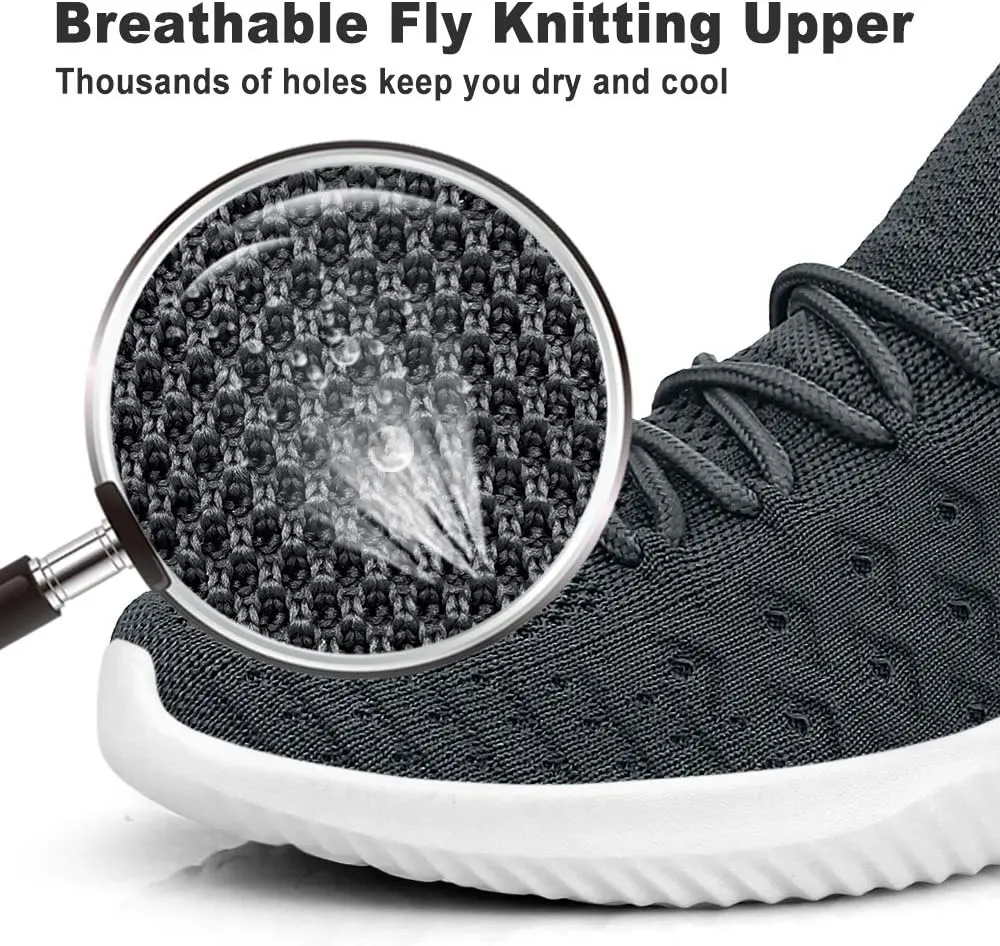 Feethit Mens Slip On Walking Shoes Lightweight Breathable Non Slip Running Shoes Comfortable Fashion Sneakers for Men