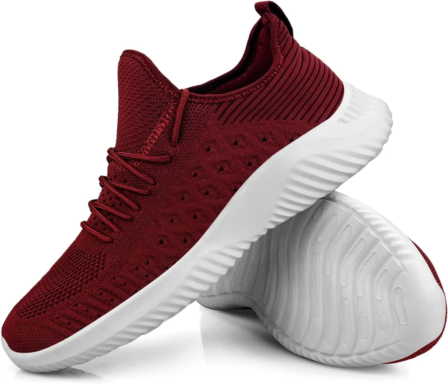 Feethit Mens Slip On Walking Shoes Lightweight Breathable Non Slip Running Shoes Comfortable Fashion Sneakers for Men