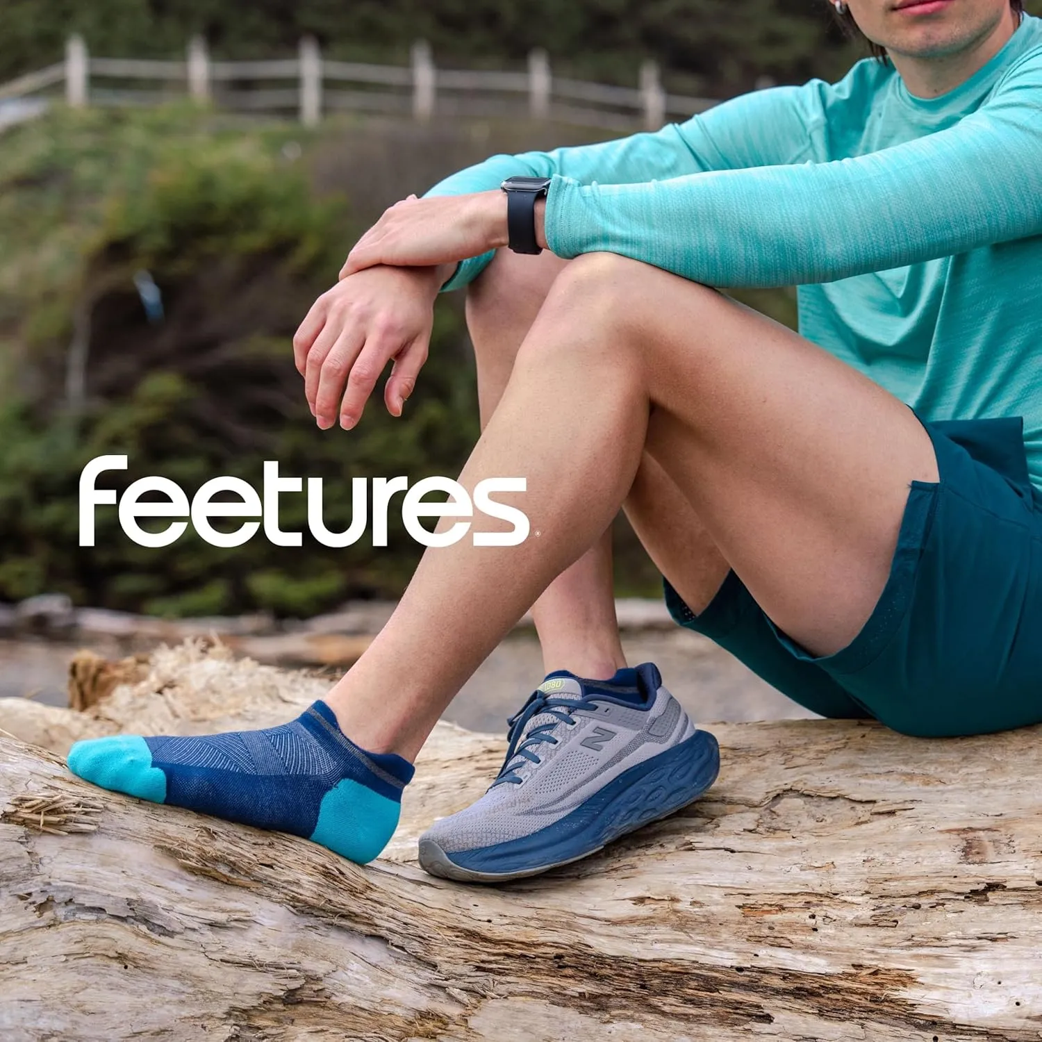 Feetures Elite Ultra Light Cushion Ankle Socks - Sport Sock with Targeted Compression
