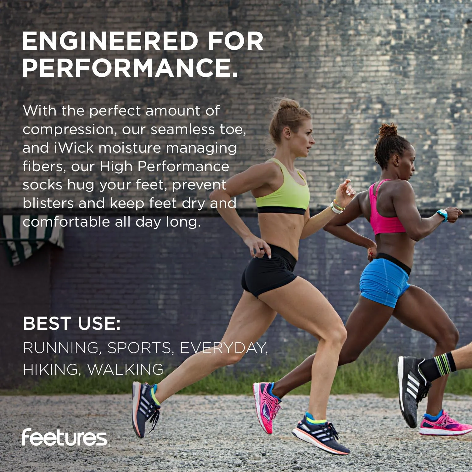 Feetures High Performance Ultra Light Cushion Quarter Sock - Moisture-Wicking Athletic Socks - (1 Pair)