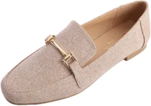 Feversole Women's Fashion Trim Deco Loafer Slippers