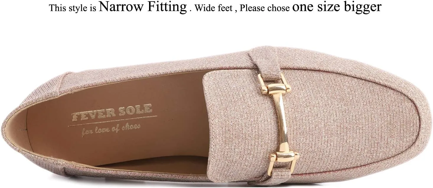 Feversole Women's Fashion Trim Deco Loafer Slippers