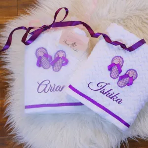 Flip-Flop Fun Bath Towel
