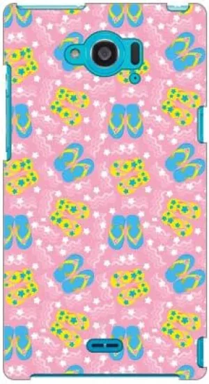 Flip Flop Sandals, Pink Produced by Color Stage/for AQUOS Zeta SH-01G/docomo DSH01G-ABWH-151-MBQ6