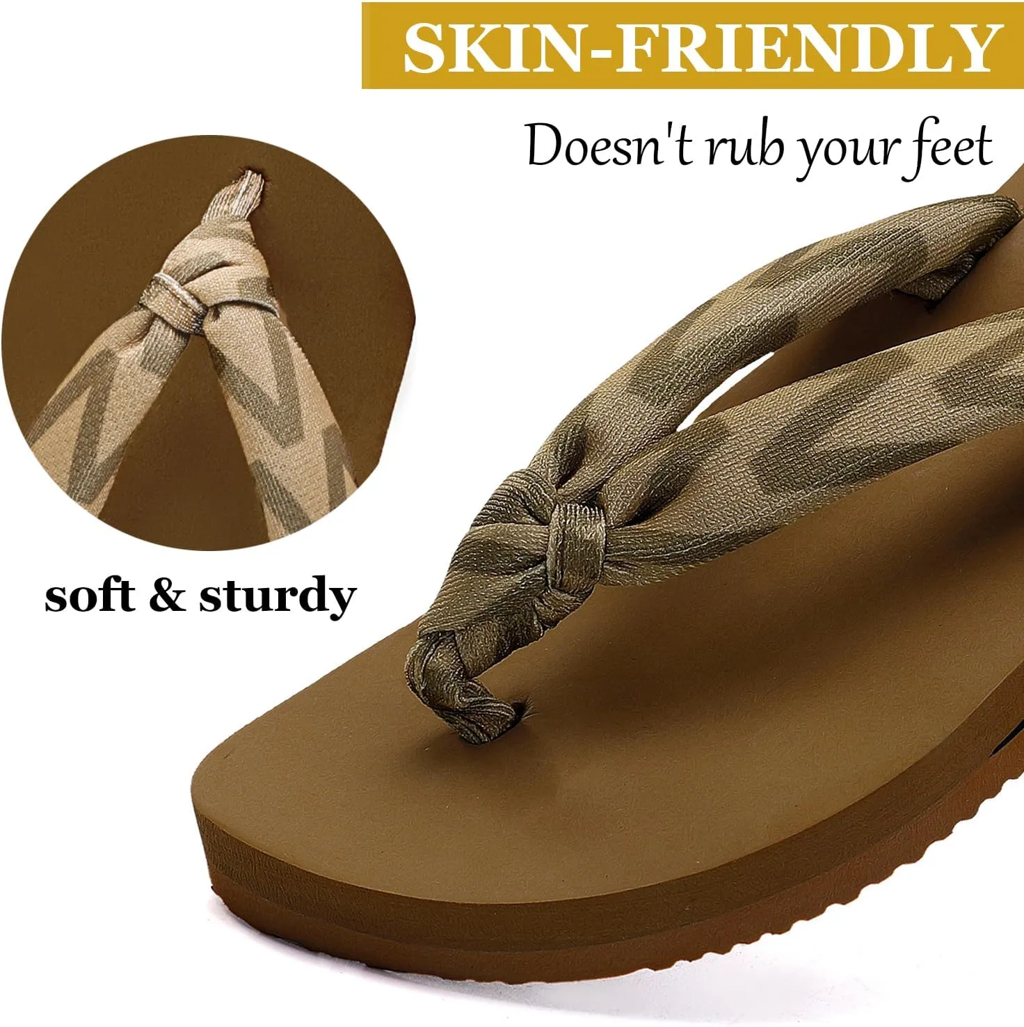 Flip Flops for Women,Yoga Mat Flip Flops Women,Beach Thong Sandals for Women,Indoor and Outdoor Womens Flip Flops