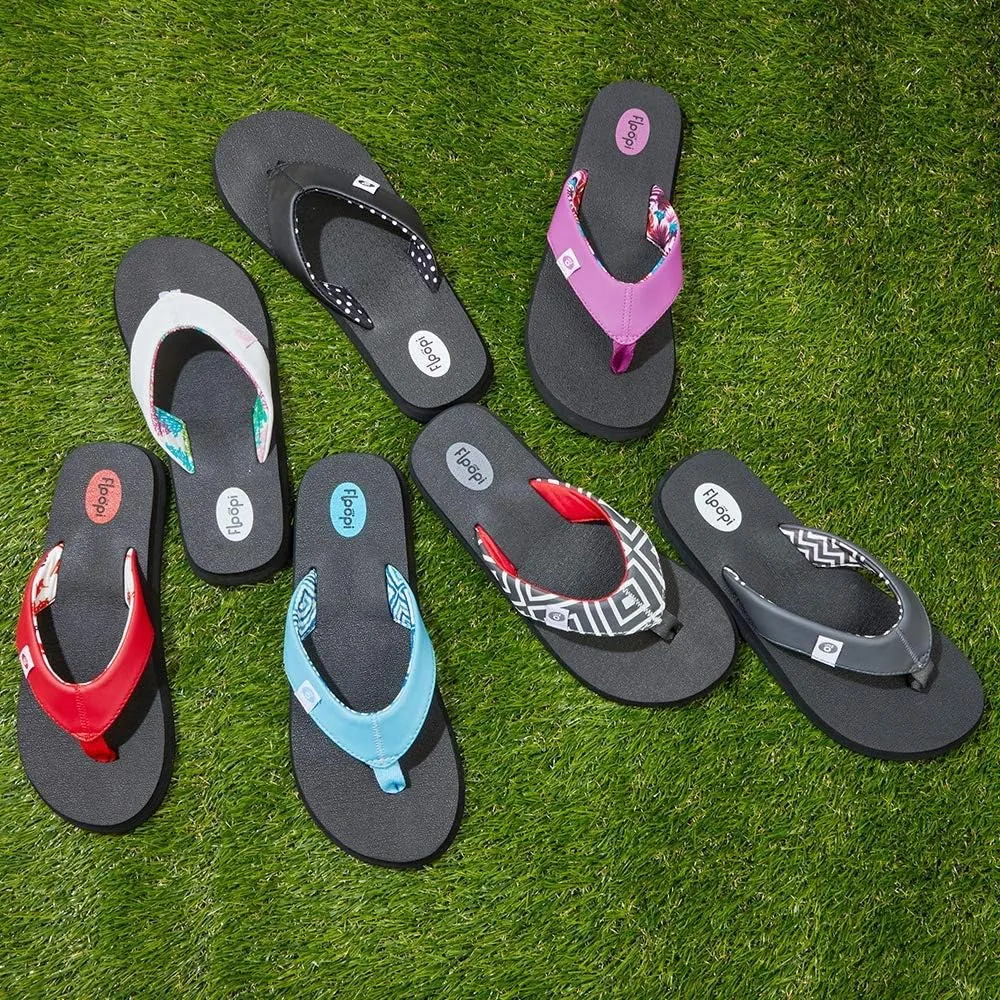 Floopi Flip Flops for Women Flat Yoga Mat Thong Womens Sandals Ladies Beach Sandals with Indoor & Outdoor Anti Skid Soles