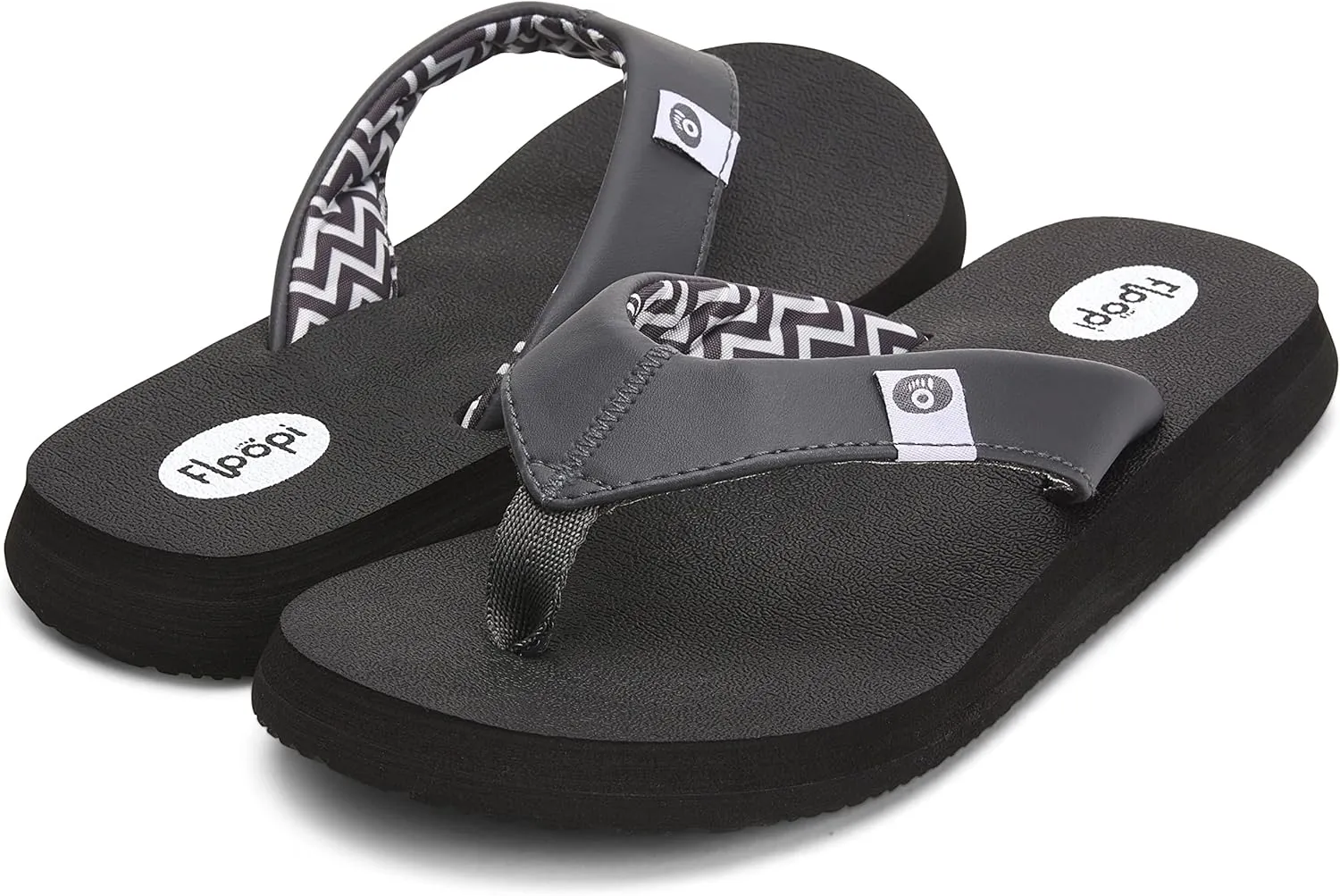 Floopi Flip Flops for Women Flat Yoga Mat Thong Womens Sandals Ladies Beach Sandals with Indoor & Outdoor Anti Skid Soles