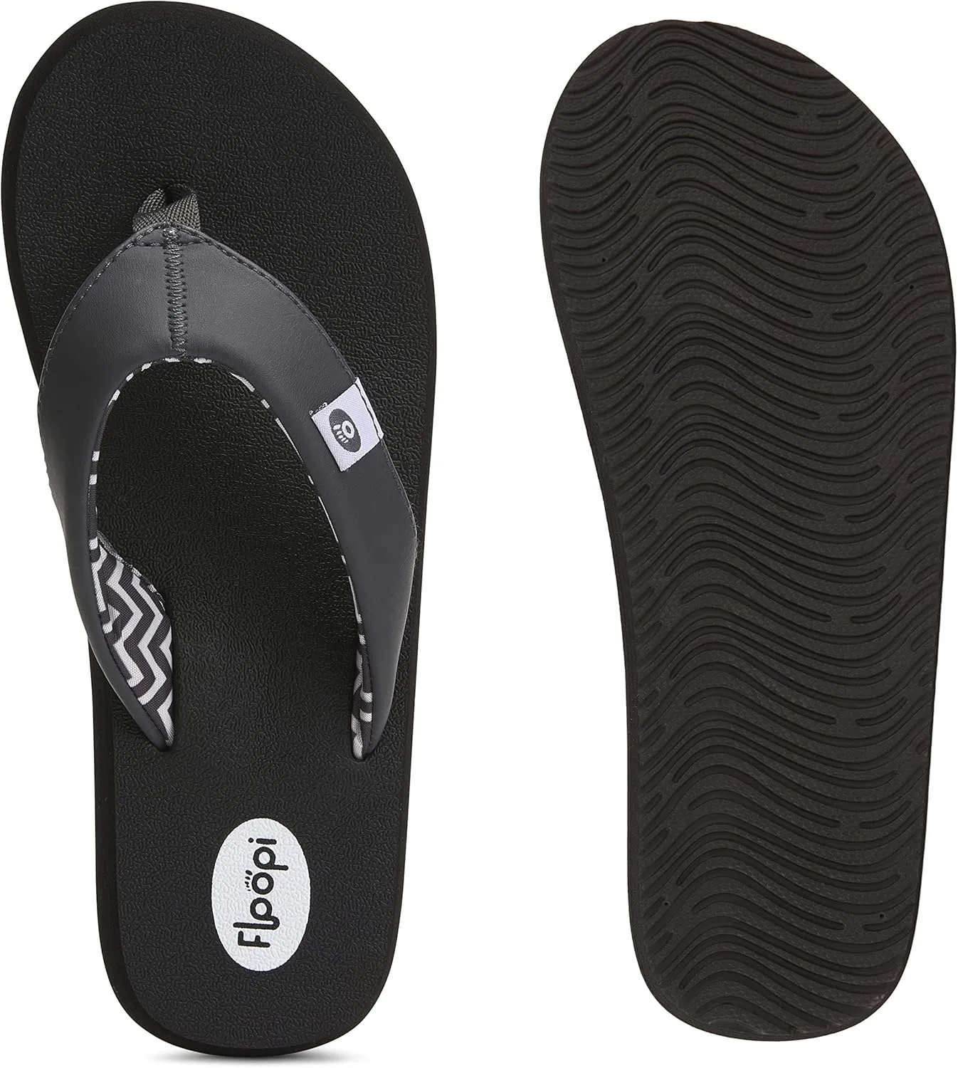 Floopi Flip Flops for Women Flat Yoga Mat Thong Womens Sandals Ladies Beach Sandals with Indoor & Outdoor Anti Skid Soles