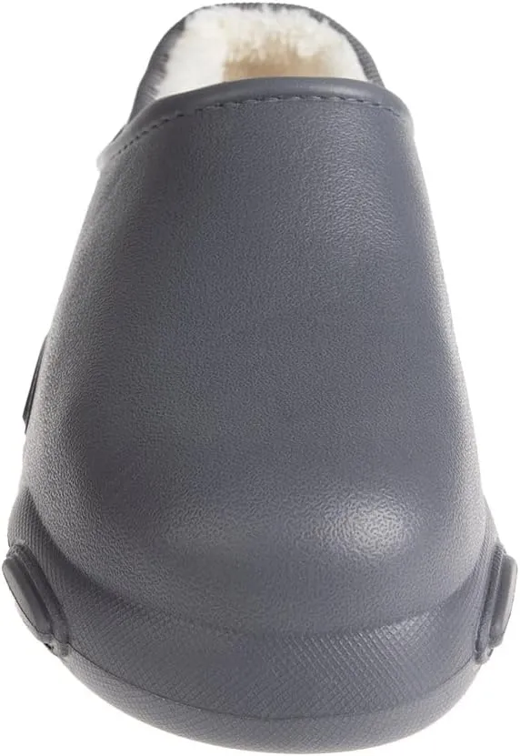 Foamwalk Men's Soft and Comfortable EVA Clog with Faux Fur Lining and Fabric Heel - Furry Clogs for Men