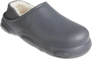 Foamwalk Men's Soft and Comfortable EVA Clog with Faux Fur Lining and Fabric Heel - Furry Clogs for Men