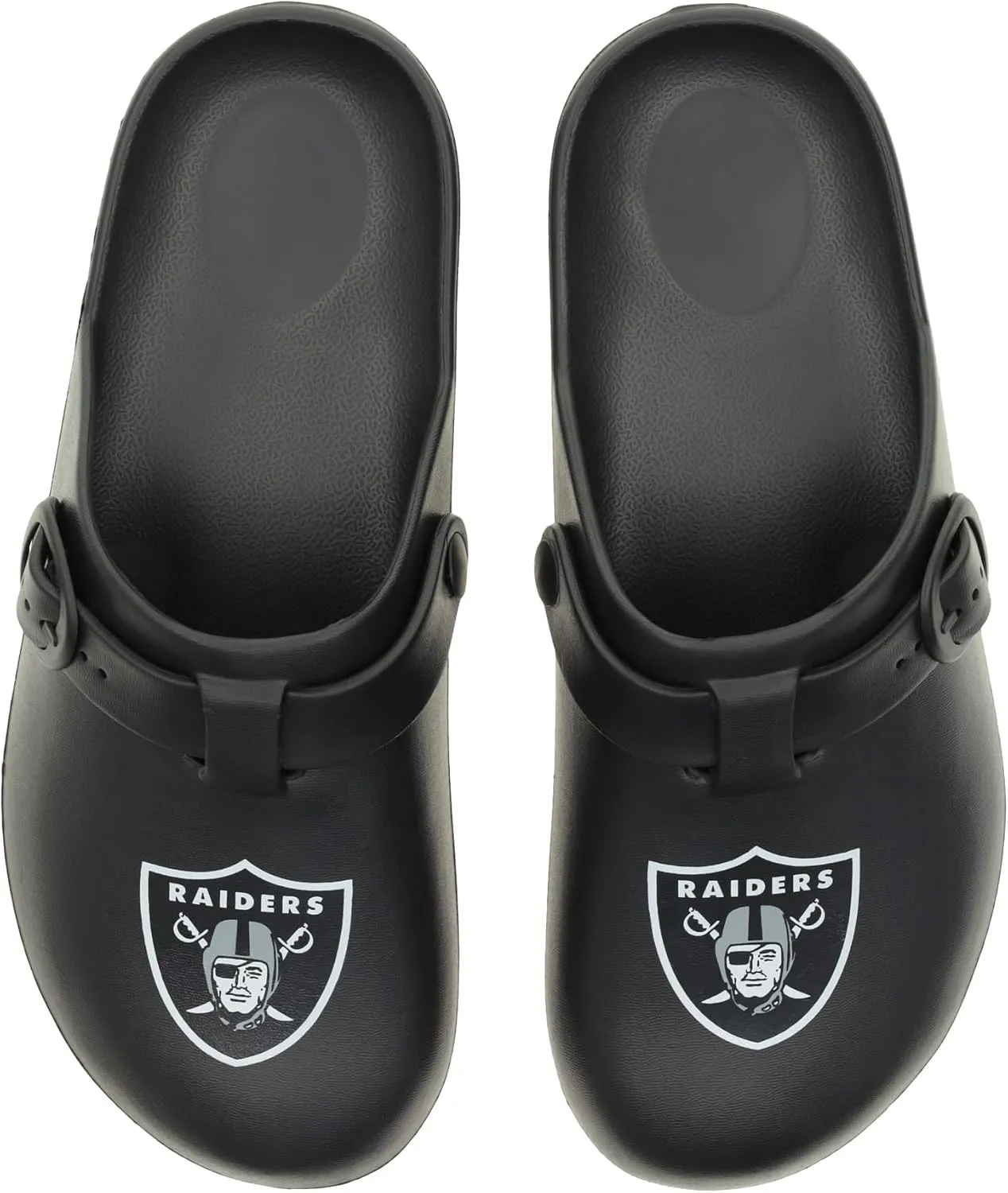 FOCO Open Back Buckle Clog – Comfortable Slip-On Sandals for NFL Fans, Officially Licensed Team Footwear