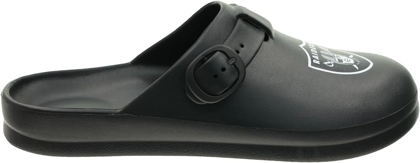 FOCO Open Back Buckle Clog – Comfortable Slip-On Sandals for NFL Fans, Officially Licensed Team Footwear