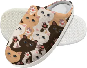 Forchrinse Cute Panda Kids Slippers Boys Girls Warm House Slippers Soft Memory Foam Toddler Indoor Clog Slippers,9-14.5