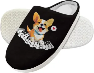 Forchrinse Cute Panda Kids Slippers Boys Girls Warm House Slippers Soft Memory Foam Toddler Indoor Clog Slippers,9-14.5