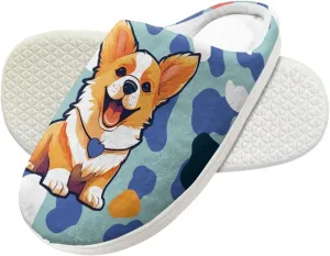 Forchrinse Cute Panda Kids Slippers Boys Girls Warm House Slippers Soft Memory Foam Toddler Indoor Clog Slippers,9-14.5