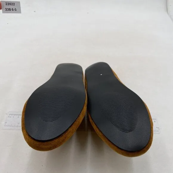 FOWT Light Brown Round Toe Mules Slip on Backless Slippers Outdoor Shoes