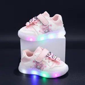 Frozen-Themed LED Light-Up Sneakers – Breathable Casual Shoes for Kids