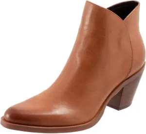 FSJ Women Low Chunky Stacked Heel Ankle Boots Closed Toe Split Shaft Booties with Side Zipper Stylish Casual Shoes Size 4-16 US