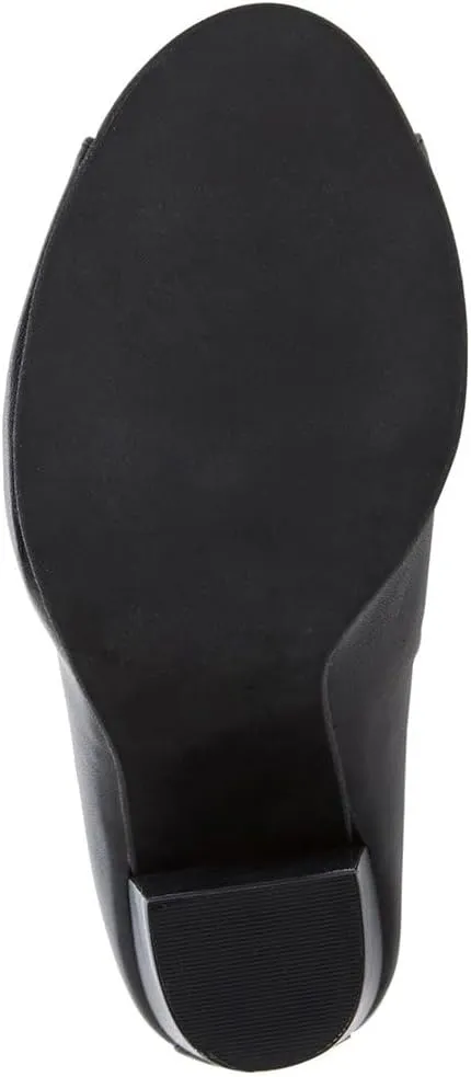 FSJ Women Stylish Peep Toe Slouch Ankle Boots Chunky Stacked Heels Party Prom Nightclub Evening Dress Shoes Size 4-15 US