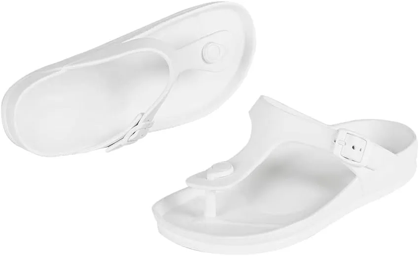 FUNKYMONKEY EVA Flip Flops Waterproof Adjustable Thong Sandals for Mens and Womens