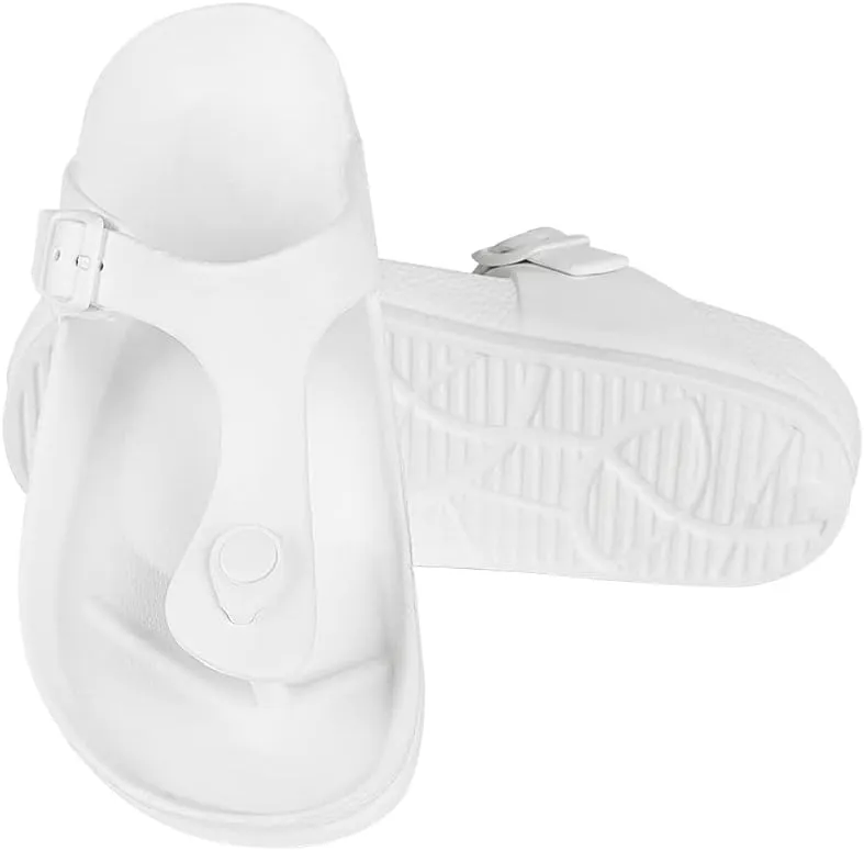 FUNKYMONKEY EVA Flip Flops Waterproof Adjustable Thong Sandals for Mens and Womens