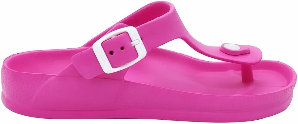 FUNKYMONKEY EVA Flip Flops Waterproof Adjustable Thong Sandals for Mens and Womens
