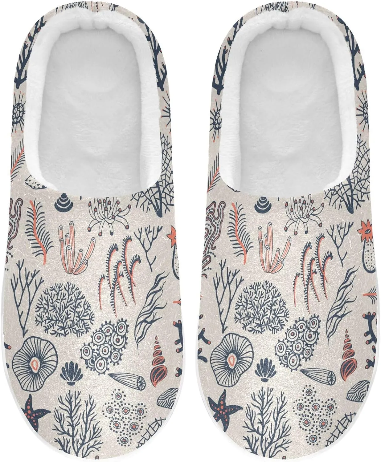 GAIGEO Womans Slippers Skull Tentacles Black, Warm Men House Slippers for Indoor/Outdoor, Ideal for Winter