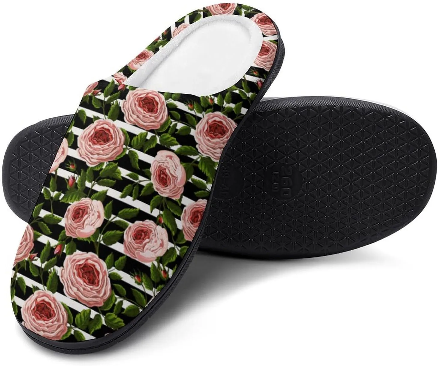 Game Print Halloween Slippers For Women Men Warm Memory Foam Cotton Clog House Slippers Slip-On Shoes Indoor Outdoor