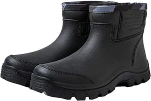 Gets Rain Boots for Mens Waterproof Light Rubber Ankle Boots for All Type of Weather