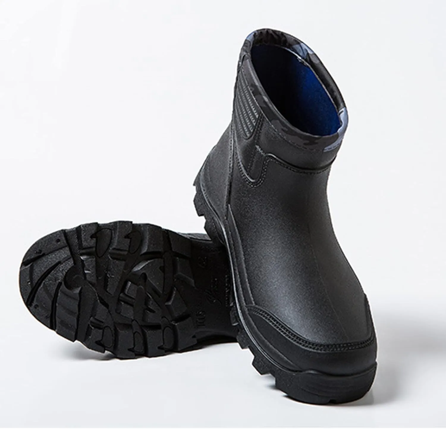 Gets Rain Boots for Mens Waterproof Light Rubber Ankle Boots for All Type of Weather