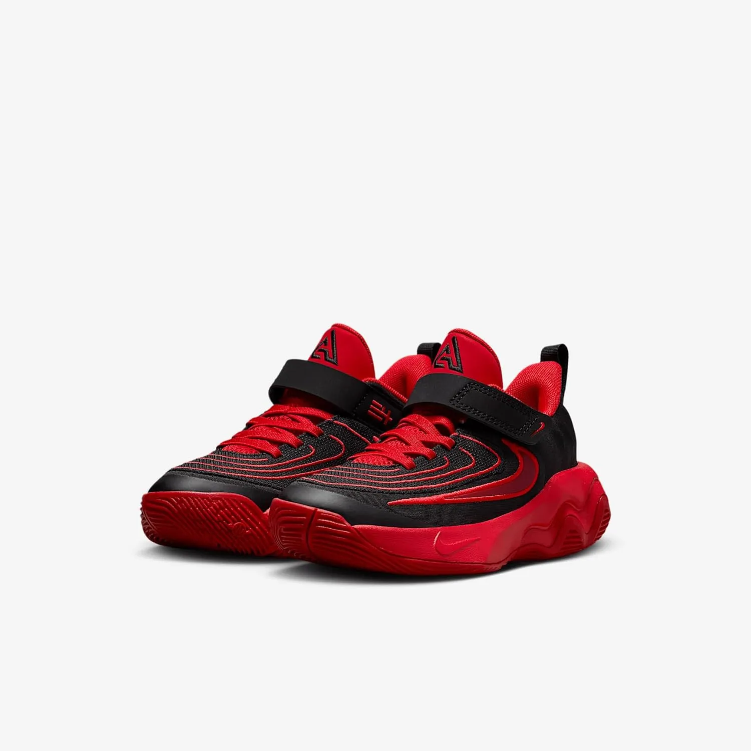 Giannis Immortality 4 Little Kids' Shoes (FZ6733-005, Black/University Red/Team Red)
