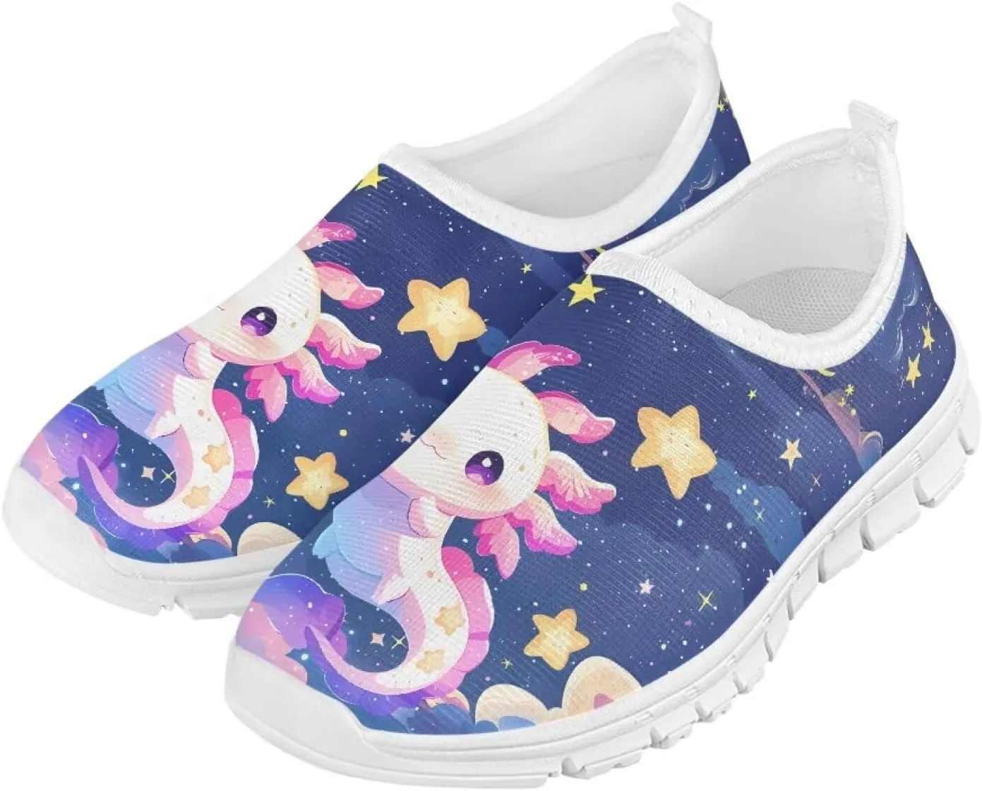 Girls Casual Slip On Shoes Lightweight Kids Low Top Non Slip Loafer Breathable Sneakers Soft Athletic Sports Shoes
