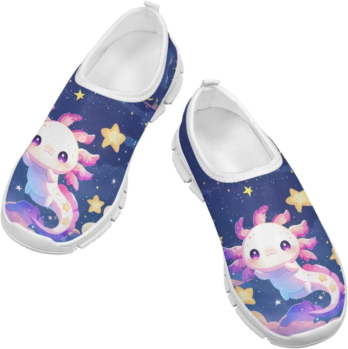 Girls Casual Slip On Shoes Lightweight Kids Low Top Non Slip Loafer Breathable Sneakers Soft Athletic Sports Shoes