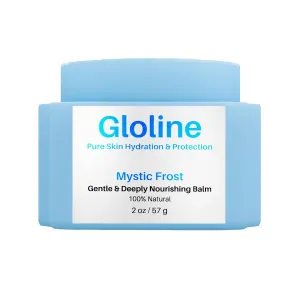 Gloline Mystic Frost – All Natural Skin Superfood Balm for Face & Body with Squalane, Shea Butter, Menthol, Eucalyptus, Vitamin E   6 Antioxidant-Rich Botanicals | Deeply Moisturizing and Nourishing
