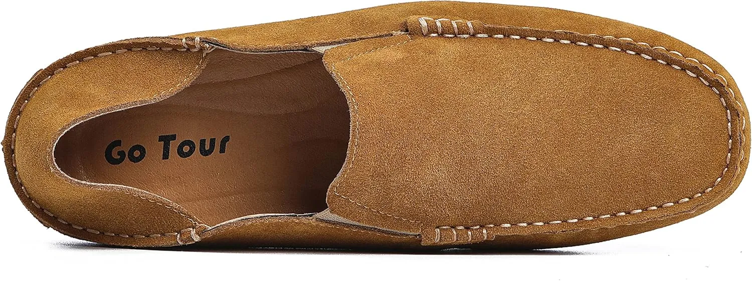 Go Tour Handmade Mens Casual Loafers Moccasins Slip On Driving Shoes