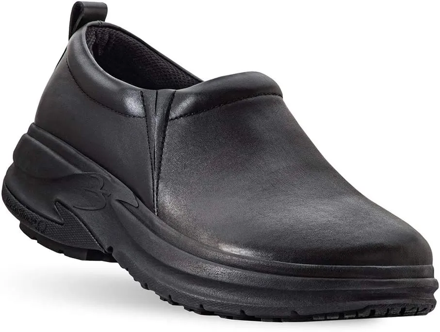 Gravity Defyer Men's G-Defy Lars Clogs - Shock Absorbing Leather Slip-On Supportive Clogs for Standing