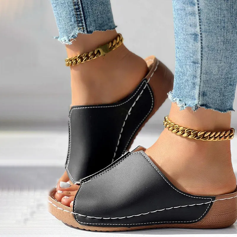 GS Mule | Elegante muiltjes met wedge hak voor dames