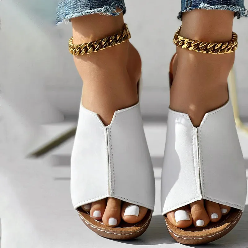 GS Mule | Elegante muiltjes met wedge hak voor dames