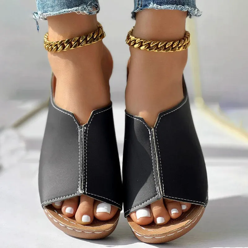 GS Mule | Elegante muiltjes met wedge hak voor dames