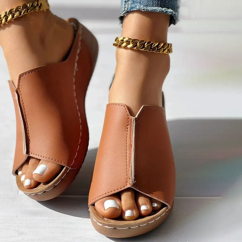 GS Mule | Elegante muiltjes met wedge hak voor dames