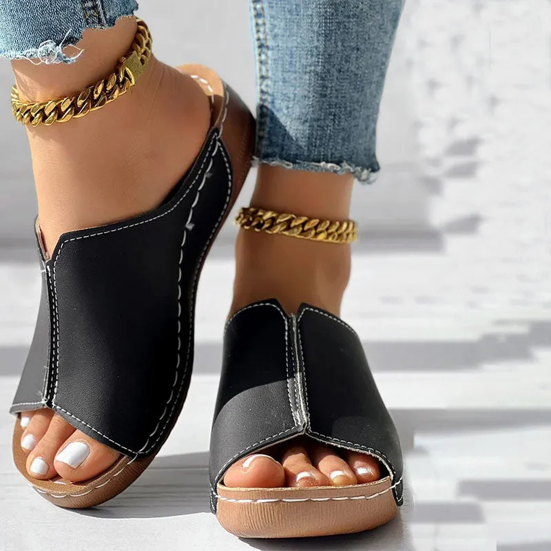 GS Mule | Elegante muiltjes met wedge hak voor dames