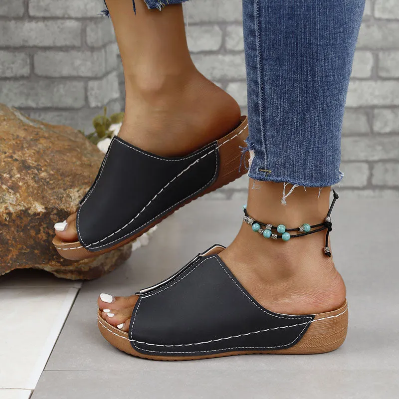 GS Mule | Elegante muiltjes met wedge hak voor dames