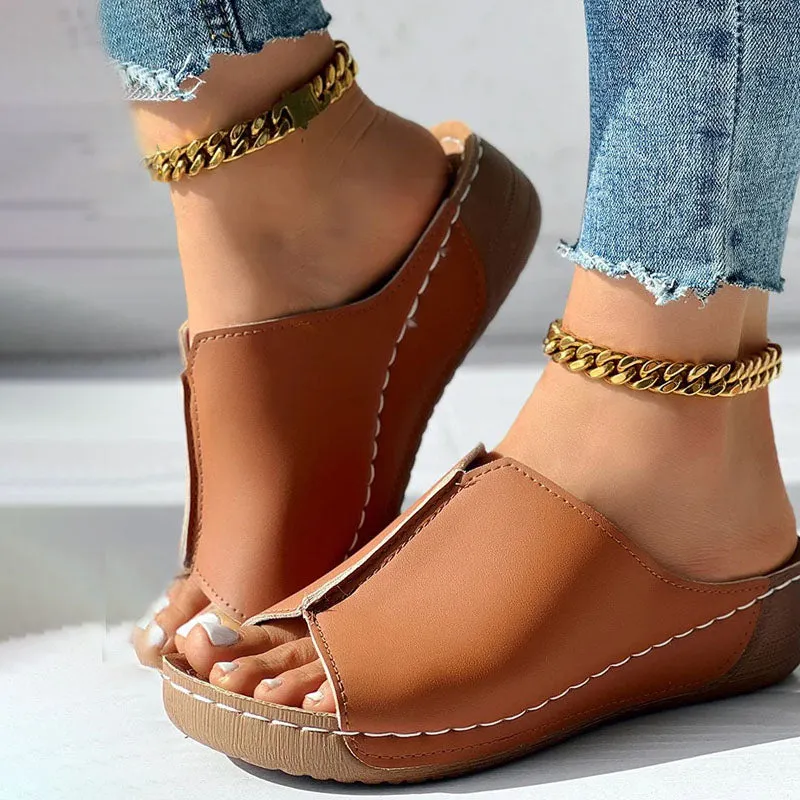 GS Mule | Elegante muiltjes met wedge hak voor dames