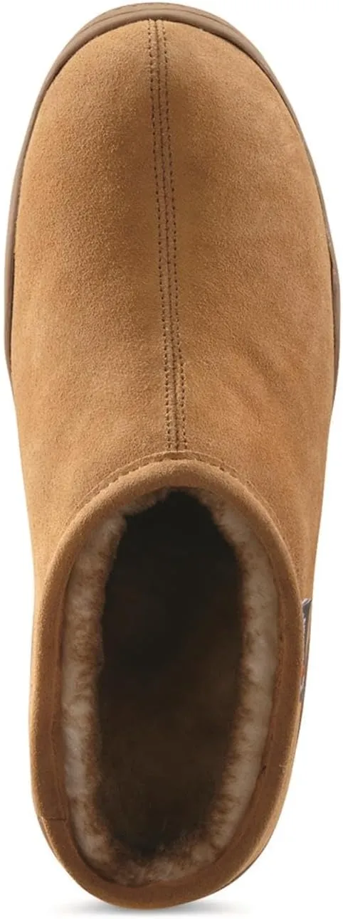 Guide Gear Clog Slippers for Men, Indoor Outdoor Suede Supportive Slippers