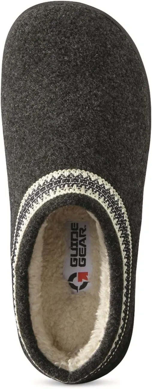 Guide Gear Women’s Wool Clog House Slippers, Indoor and Outdoor, Ladies Bedroom Slippers